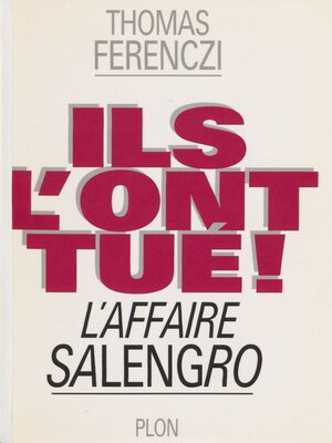 cover image of Ils l'ont tué !